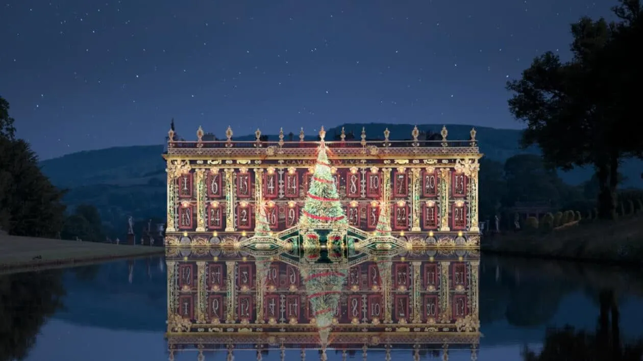 Chatsworth House at Christmas